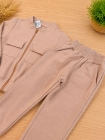 Conjunto Moletom Z&iacute;per Nude