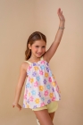 Conjunto Batinha Amarelo Manteiga