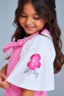 Jardineira Valentina Jeans Rosa 