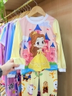 Pijama Manga Longa Bela e a Fera
