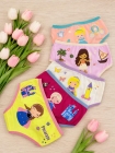 Kit com 5 - Calcinhas Princesas