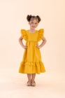 Vestido LUXO Mostarda (Premium)