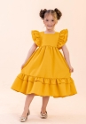 Vestido LUXO Mostarda (Premium)