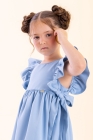 Vestido Isabella Azul Luxo (Premium)
