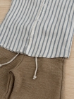 Conjunto Mauricinho Listras Cinza