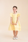 Vestido LUXO Nathaly Amarelo Manteiga (Premium)