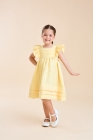 Vestido LUXO Nathaly Amarelo Manteiga (Premium)