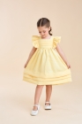 Vestido LUXO Nathaly Amarelo Manteiga (Premium)
