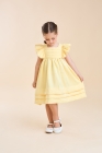 Vestido LUXO Nathaly Amarelo Manteiga (Premium)