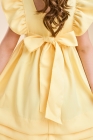 Vestido LUXO Nathaly Amarelo Manteiga (Premium)