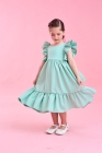 Vestido Isabella Verde Água (Premium)