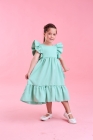 Vestido Isabella Verde Água (Premium)