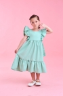 Vestido Isabella Verde Água (Premium)