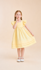 Vestido LUXO Nathaly Amarelo Manteiga (Premium)