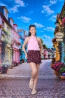 Conjunto Batinha Rosa Juvenil