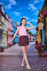Conjunto Batinha Rosa Juvenil