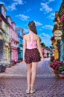 Conjunto Batinha Rosa Juvenil