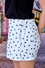 Conjunto Batinha Bolinha Preto Juvenil