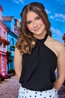Conjunto Batinha Bolinha Preto Juvenil