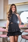 Conjunto Babado Preto Juvenil
