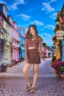 Conjunto Trio Tule Manga Longa Juvenil