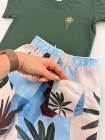 Conjunto Verde Musgo com Manga