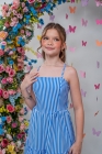 Vestido Listras Azul 