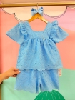 Conjunto LUXO Laise Azul Beb&ecirc;