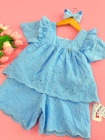 Conjunto LUXO Laise Azul Beb&ecirc;
