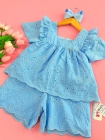 Conjunto LUXO Laise Azul Beb&ecirc;