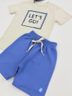 Conjunto Moletom Off com Azul