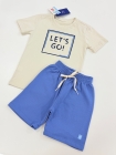 Conjunto Moletom Off com Azul