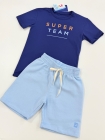 Conjunto Moletom Azul Marinho Super Team