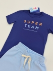 Conjunto Moletom Azul Marinho Super Team