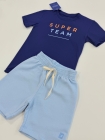 Conjunto Moletom Azul Marinho Super Team