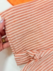 Conjunto Linho Listras Laranja