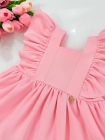 Vestido Luxo Baby Beatriz Rosa Bebe (Premium)