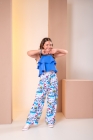 Conjunto Cal&ccedil;a Pantalona Azul