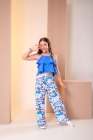 Conjunto Cal&ccedil;a Pantalona Azul
