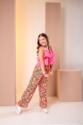 Conjunto Cal&ccedil;a Pantalona Rosa