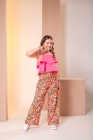 Conjunto Cal&ccedil;a Pantalona Rosa