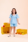 Conjunto LUXO Laise Azul Bebê