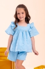 Conjunto LUXO Laise Azul Bebê