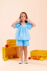 Conjunto LUXO Laise Azul Bebê
