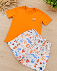 Conjunto Laranja Ocean Short Tactel (Premium)