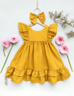 Vestido Luxo Baby Mostarda (Premium)