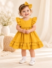 Vestido Luxo Baby Mostarda (Premium)