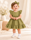 Vestido Luxo Baby Pistache (Premium)
