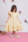 Vestido Luxo Amarelo Manteiga (Premium)