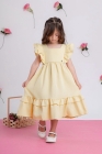 Vestido Luxo Amarelo Manteiga (Premium)